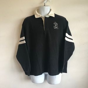 Vintage Mickey Mouse Rugby Shirt Disney Official